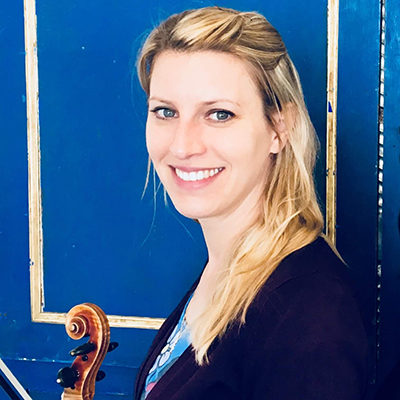 Jessica Frey, professeur de violon et de violon baroque au stage de musique Accordissimo