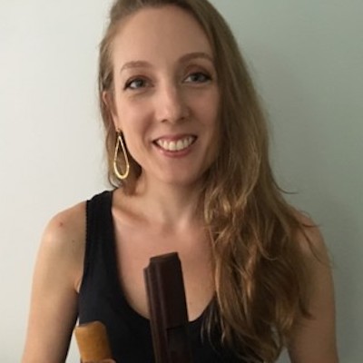 Aurélie Karbowiak, professeur de flûte à bec et de traverso au stage de musique Accordissimo